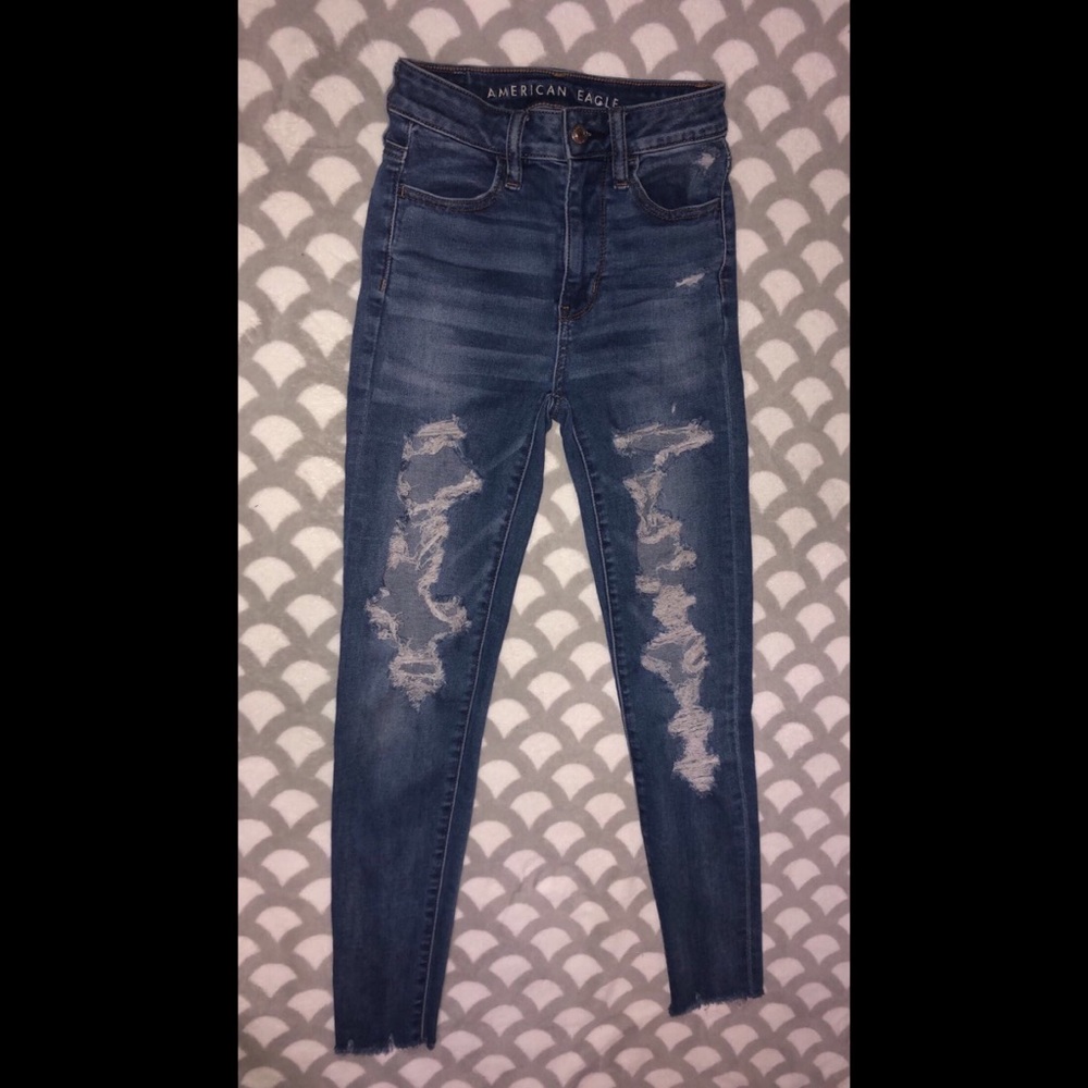 american eagle next level stretch hi-rise jeggings